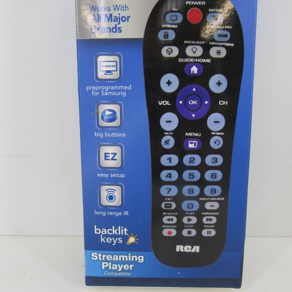RCA Universal Remote 4 Device Works with All Major Brands Backlit Keys New - Picture 3 of 7